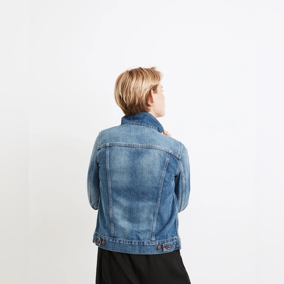 Madewell the Jean jacket in Pinter wash , sz large - Picture 3 of 10